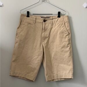 American Eagle Outfitters Tan Flat Front Chino Shorts